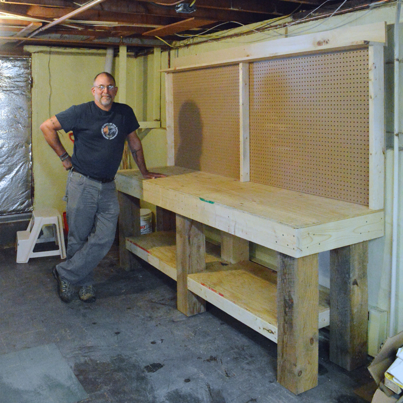 to build a workbench: part i – plaster & disaster